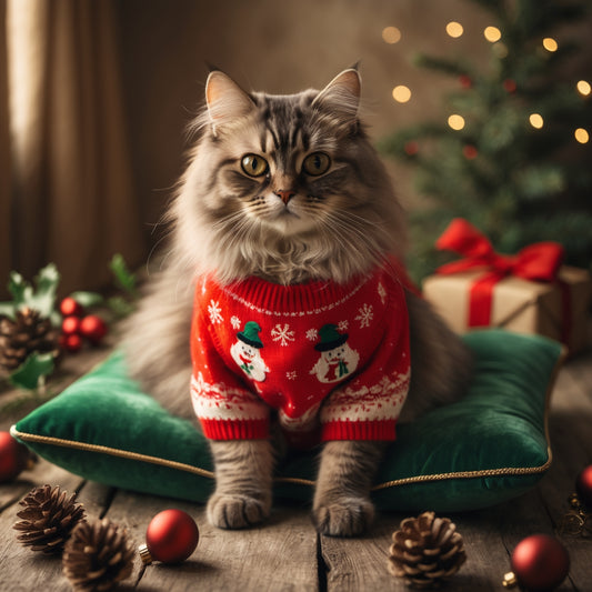 Holiday Pet Photography How to Capture Perfect Photos of Your Cat in Their Christmas Sweater