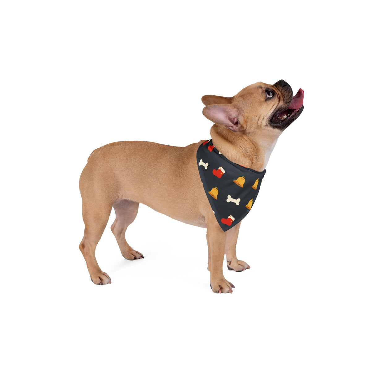 Dog Christmas Bandana – Stockings, Bones and Bells