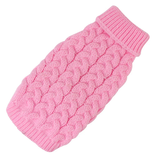 Blossom Pink Crochet Cat Sweater for Charming Cats