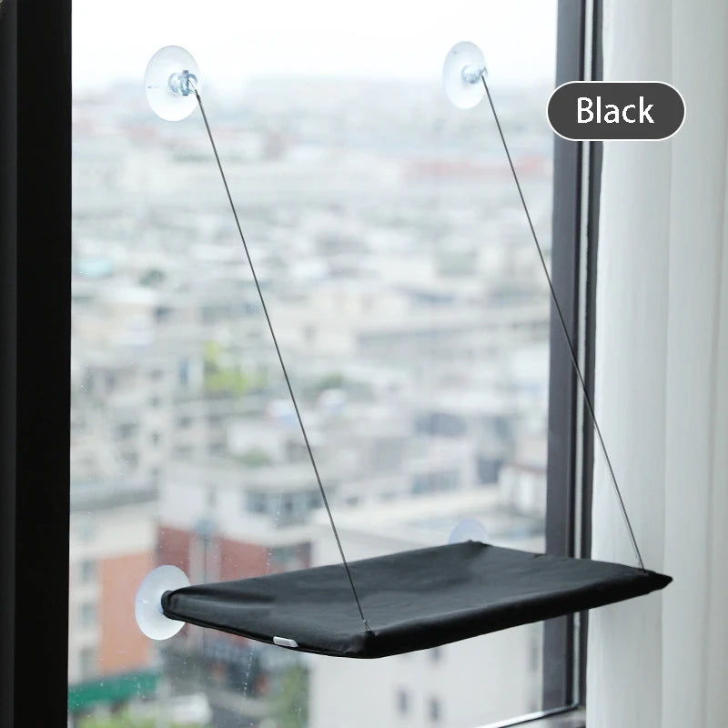 S221cfaee5SkyNap Suction Cat Window Bed Hammock Black