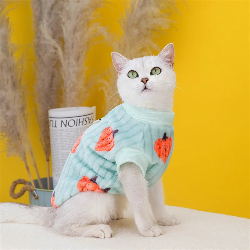 Beige Tiger Chic | Korean Style Sphynx Cat Sweater for Cats