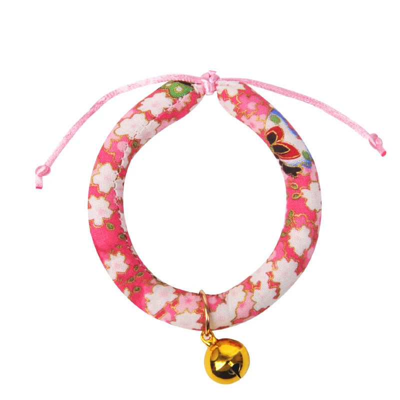 Sakura Blush Japanese-Style Cat Bell Collars