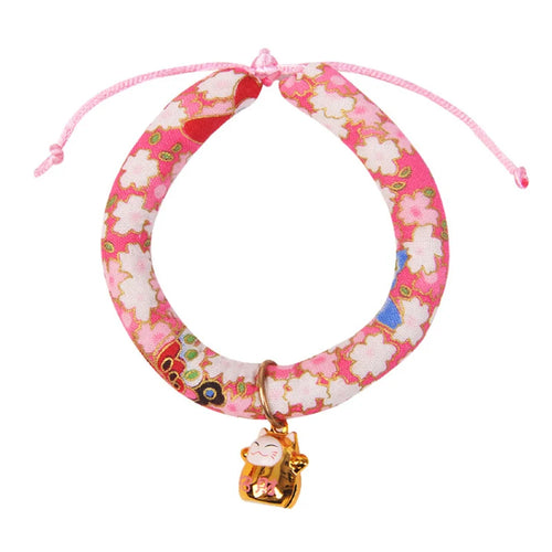 Sakura Blush Japanese Style Cat Bell Collar