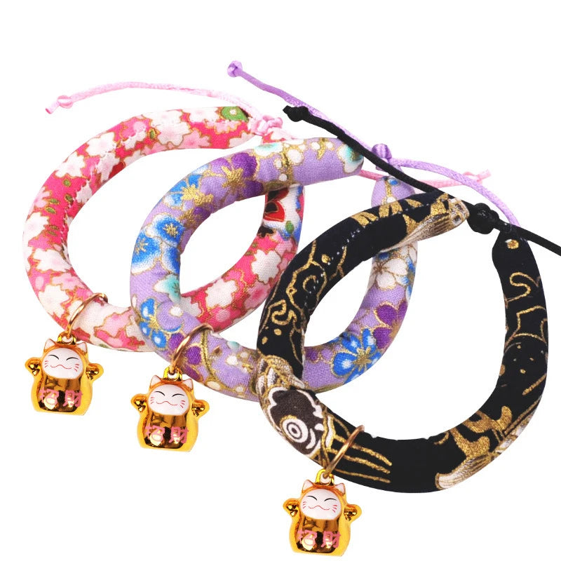 Sakura Blush bell collar for cats