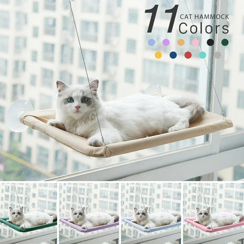 🪟 SkyNap Suction Cat Window Bed Hammock – Cozy, Compact, Sun-Loving Perch