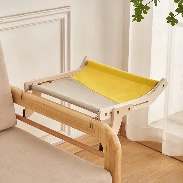SunnyView cat window perch side table yellow