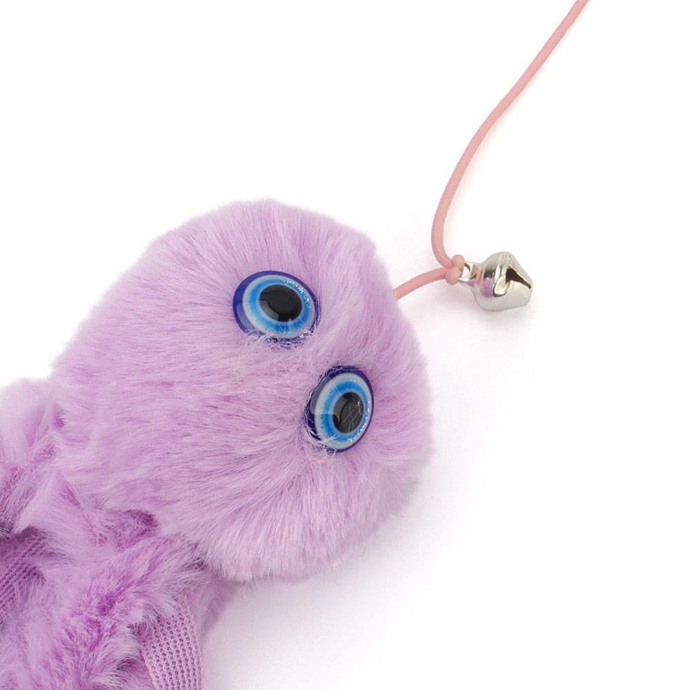 Close-up of the lilac octopus with bell on the cord
