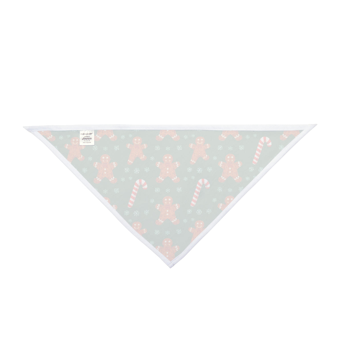 Christmas Dog Bandana – Gingerbread, Candy Canes and Snowflakes – photo 2