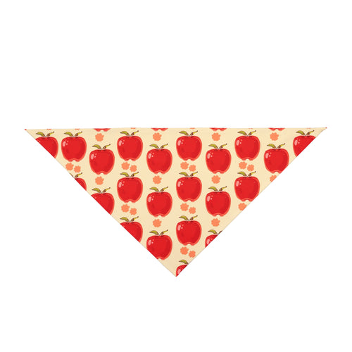 Fall Dog Bandana – Red Apples