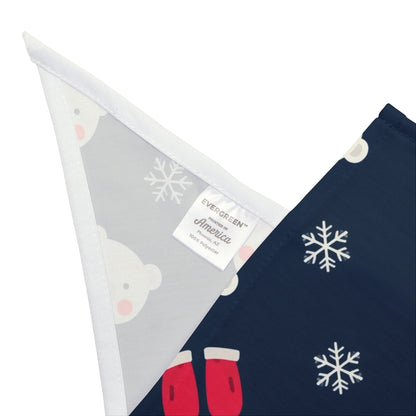 Christmas Dog Bandana – Polar Bears, Mittens and Snowflakes