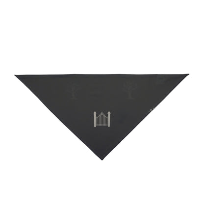 Halloween Bandana for Dog – Haunted Houses and Iron Gates