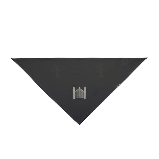 Halloween Bandana for Dog – Haunted Houses and Iron Gates