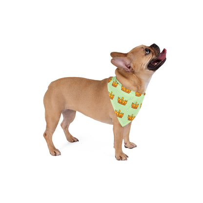 Big Brother Dog Bandana – Golden Crowns and Stars – photo 4