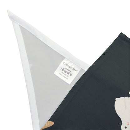 Cat Halloween Bandana – White Cats and Fish