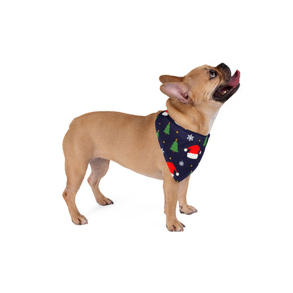 Dog Christmas Bandana – Santa Hats, Snowflakes and Trees