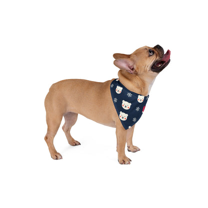 Christmas Dog Bandana – Polar Bears, Mittens and Snowflakes