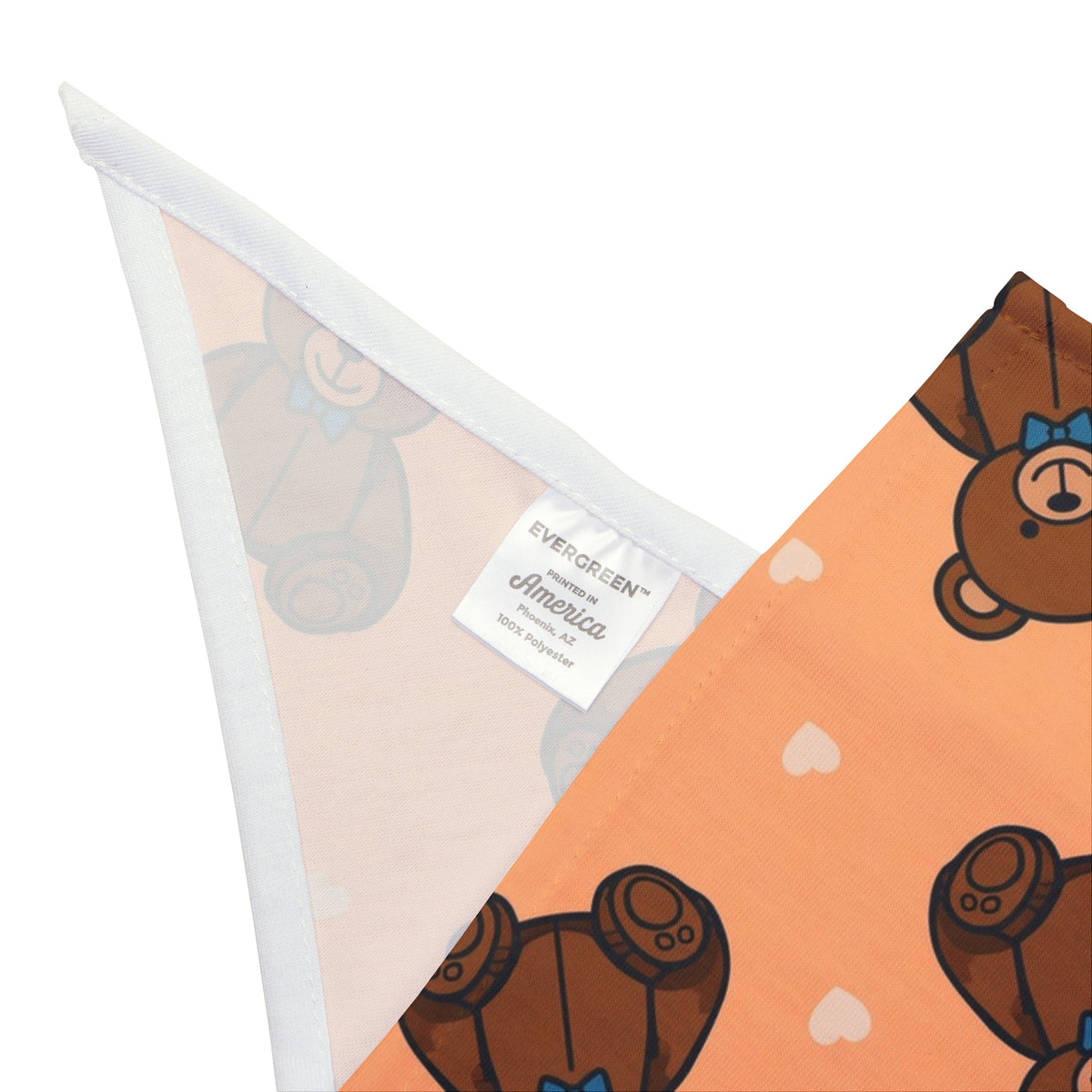 Big Brother Dog Bandana – Teddy Bears and Hearts – photo 3
