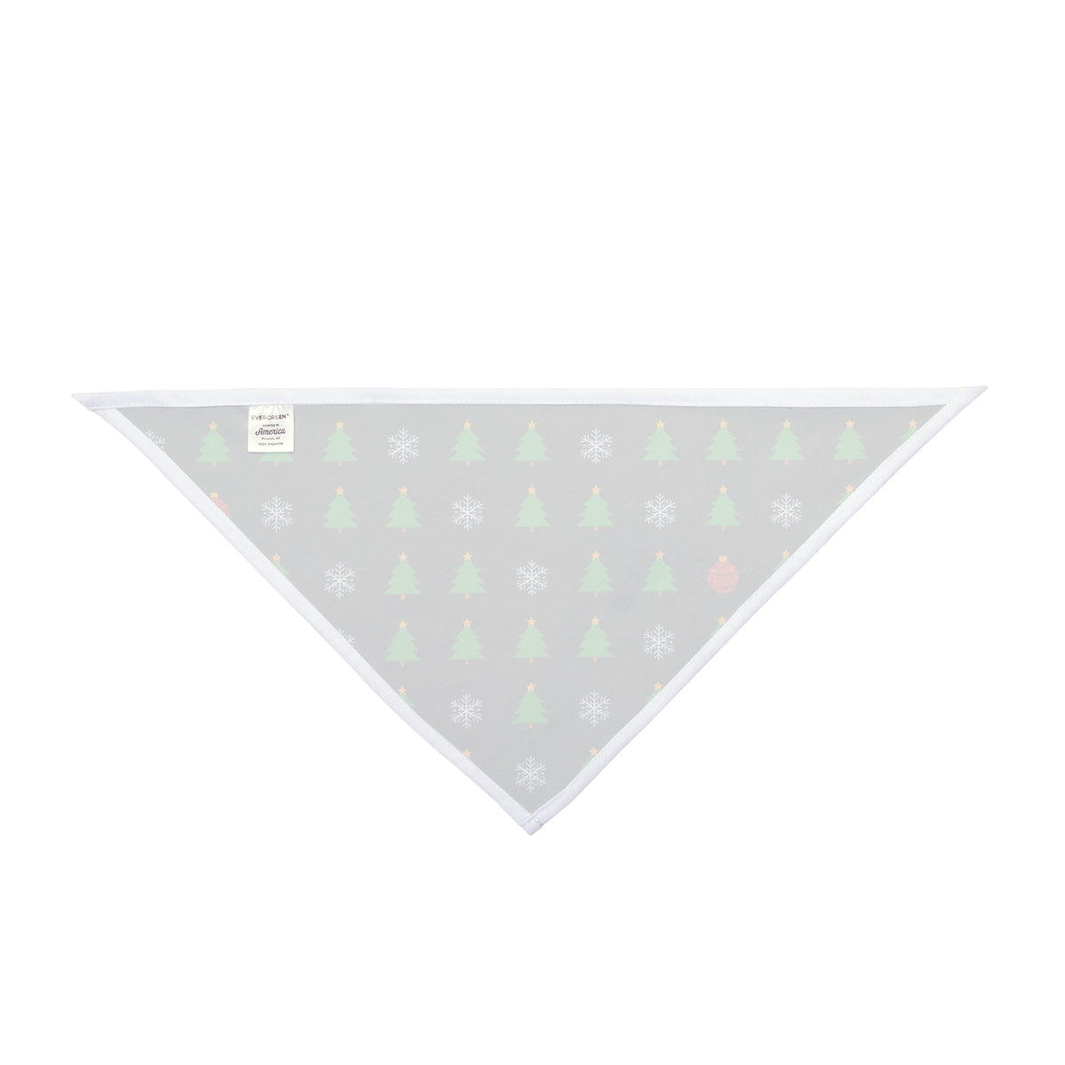 Christmas Dog Bandana – Trees, Ornaments and Snowflakes