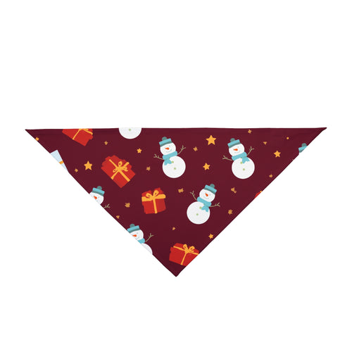 Dog Christmas Bandana – Gifts, Snowmen and Stars