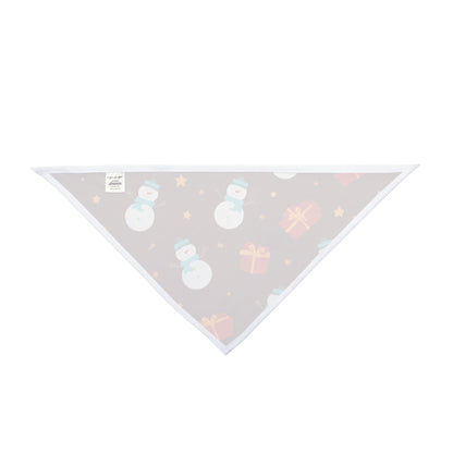 Dog Christmas Bandana – Gifts, Snowmen and Stars