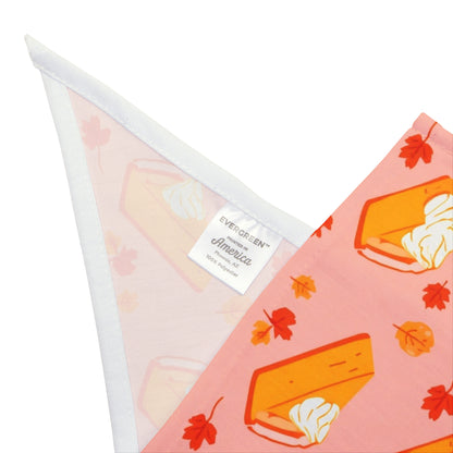 Thanksgiving Dog Bandana – Pumpkin Pie and Autumn Leaves – photo 3
