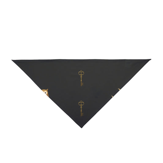 Halloween Pet Bandana – Owls and Antique Keys