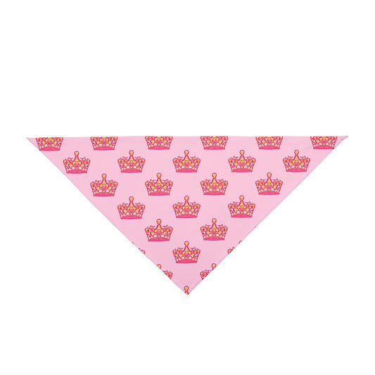 Big Sister Dog Bandana – Pink Princess Tiaras