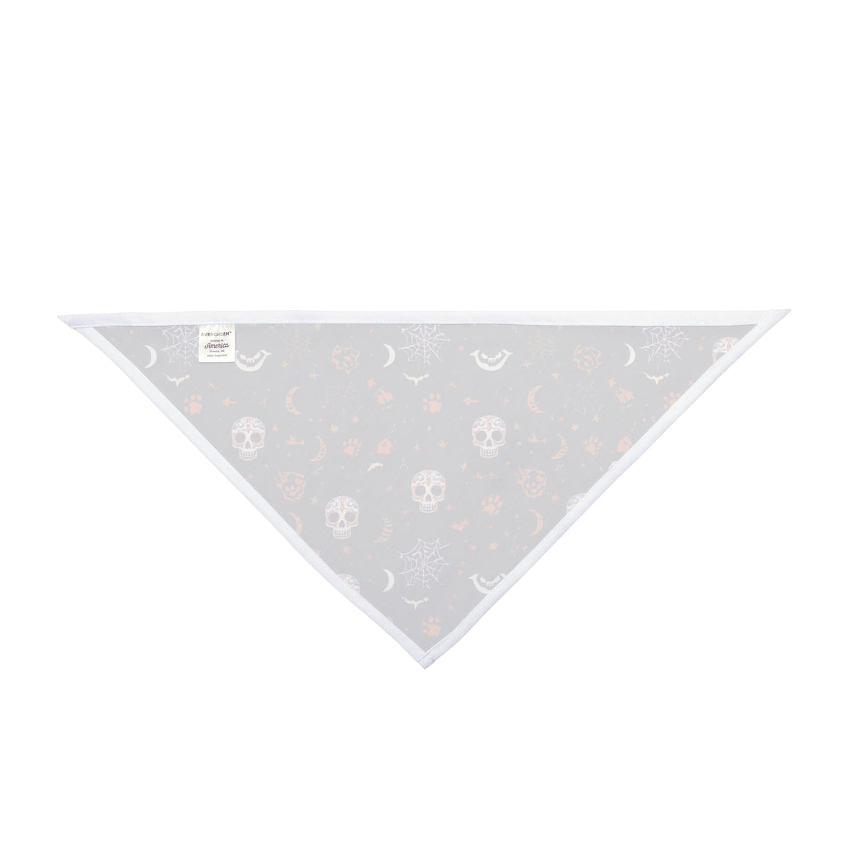 Dog Halloween Bandana – Midnight Howl Skulls and Bats