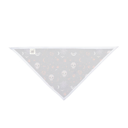 Dog Halloween Bandana – Midnight Howl Skulls and Bats