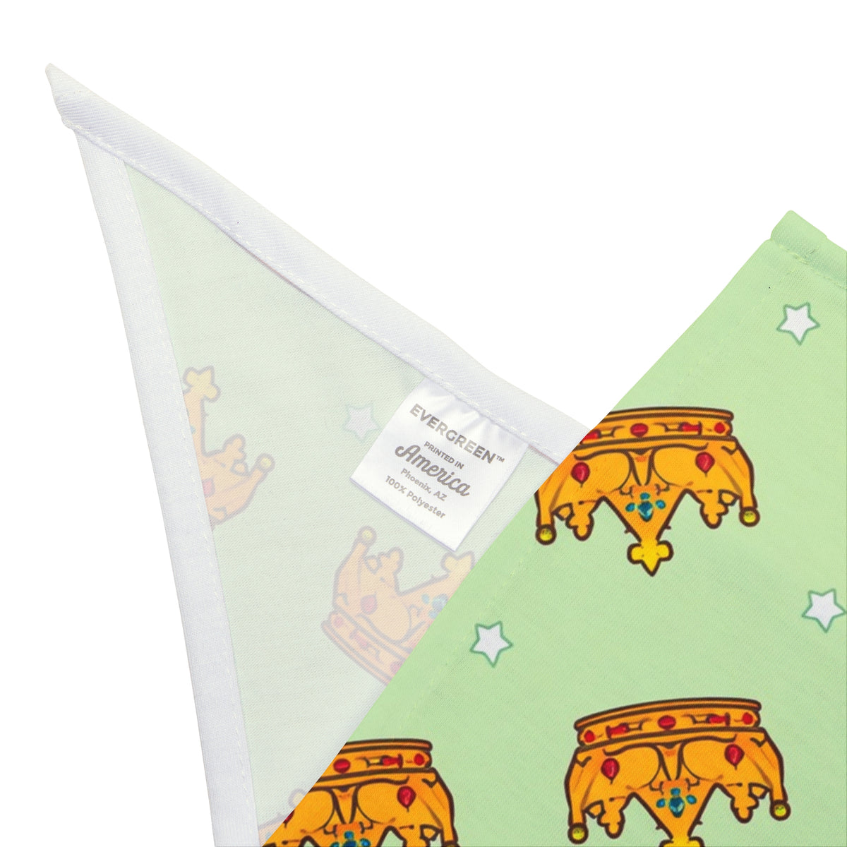 Big Brother Dog Bandana – Golden Crowns and Stars – photo 3