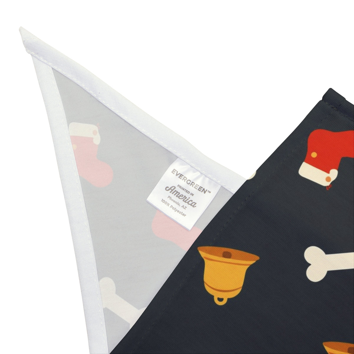 Dog Christmas Bandana – Stockings, Bones and Bells