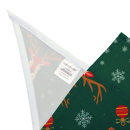 Dog Christmas Bandana – Reindeer, Ornaments and Snowflakes