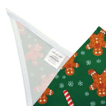 Christmas Dog Bandana – Gingerbread, Candy Canes and Snowflakes – photo 3