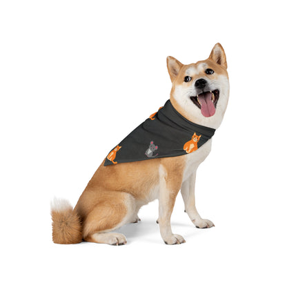 Halloween Cat Bandana – Tabby Cats and Yarn