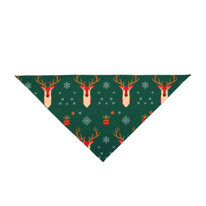 Dog Christmas Bandana – Reindeer, Ornaments and Snowflakes