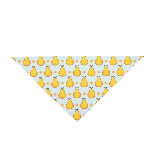 Fall Dog Bandana – Golden Pears and Maple Leaves