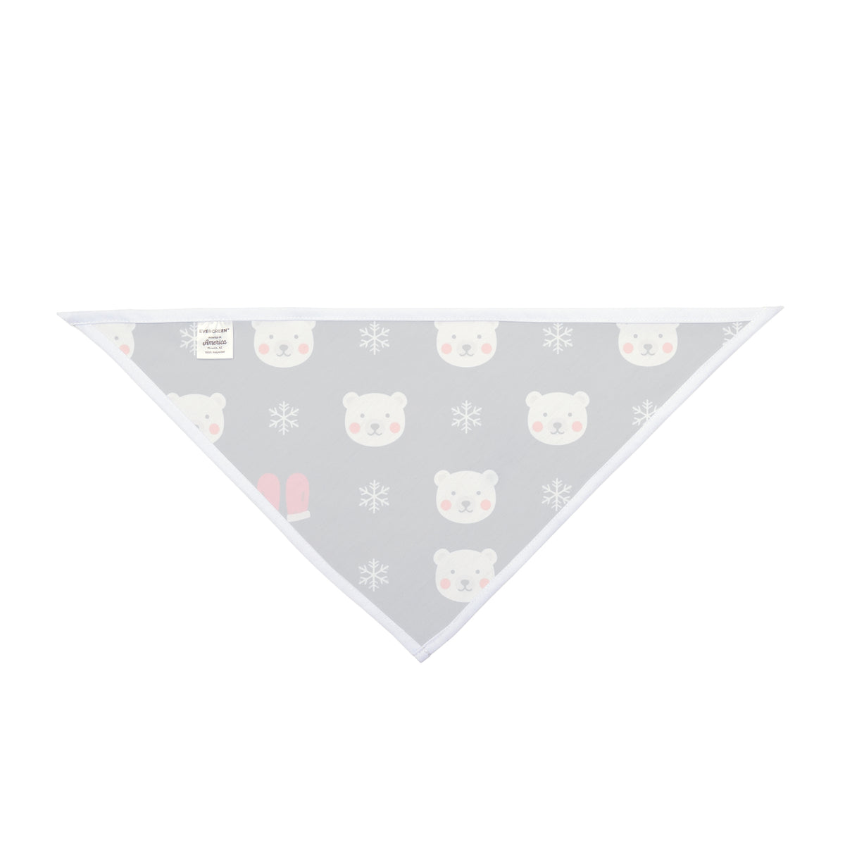 Christmas Dog Bandana – Polar Bears, Mittens and Snowflakes