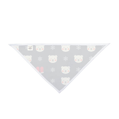 Christmas Dog Bandana – Polar Bears, Mittens and Snowflakes