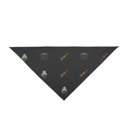 Halloween Bandana for Dogs – Cauldrons and Broomsticks