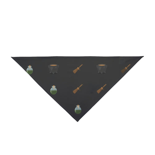 Halloween Bandana for Dogs – Cauldrons and Broomsticks