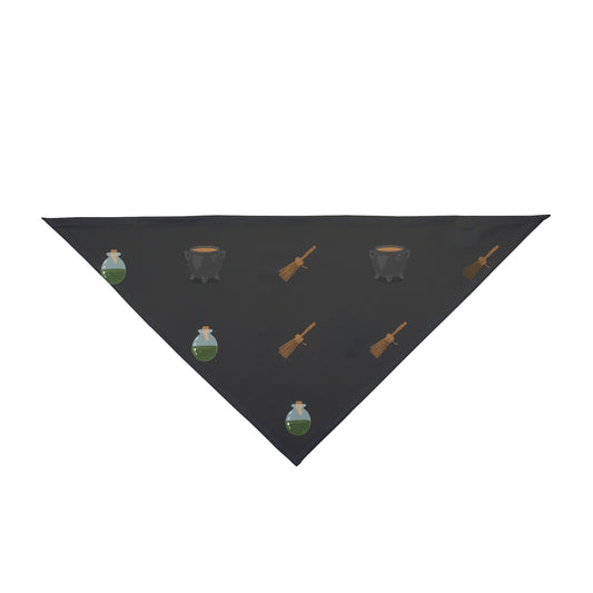 Halloween Bandana for Dogs – Cauldrons and Broomsticks