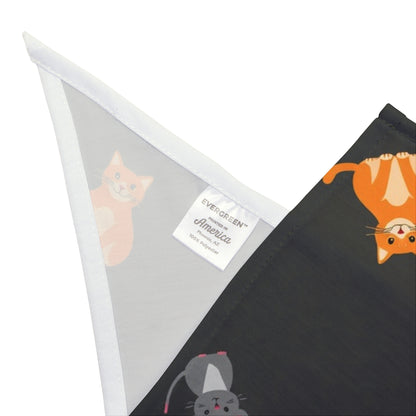Halloween Cat Bandana – Tabby Cats and Yarn