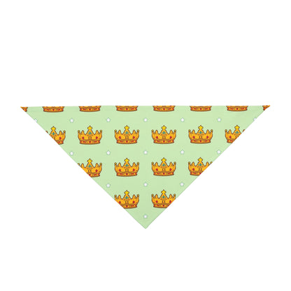 Big Brother Dog Bandana – Golden Crowns and Stars