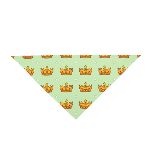 Big Brother Dog Bandana – Golden Crowns and Stars