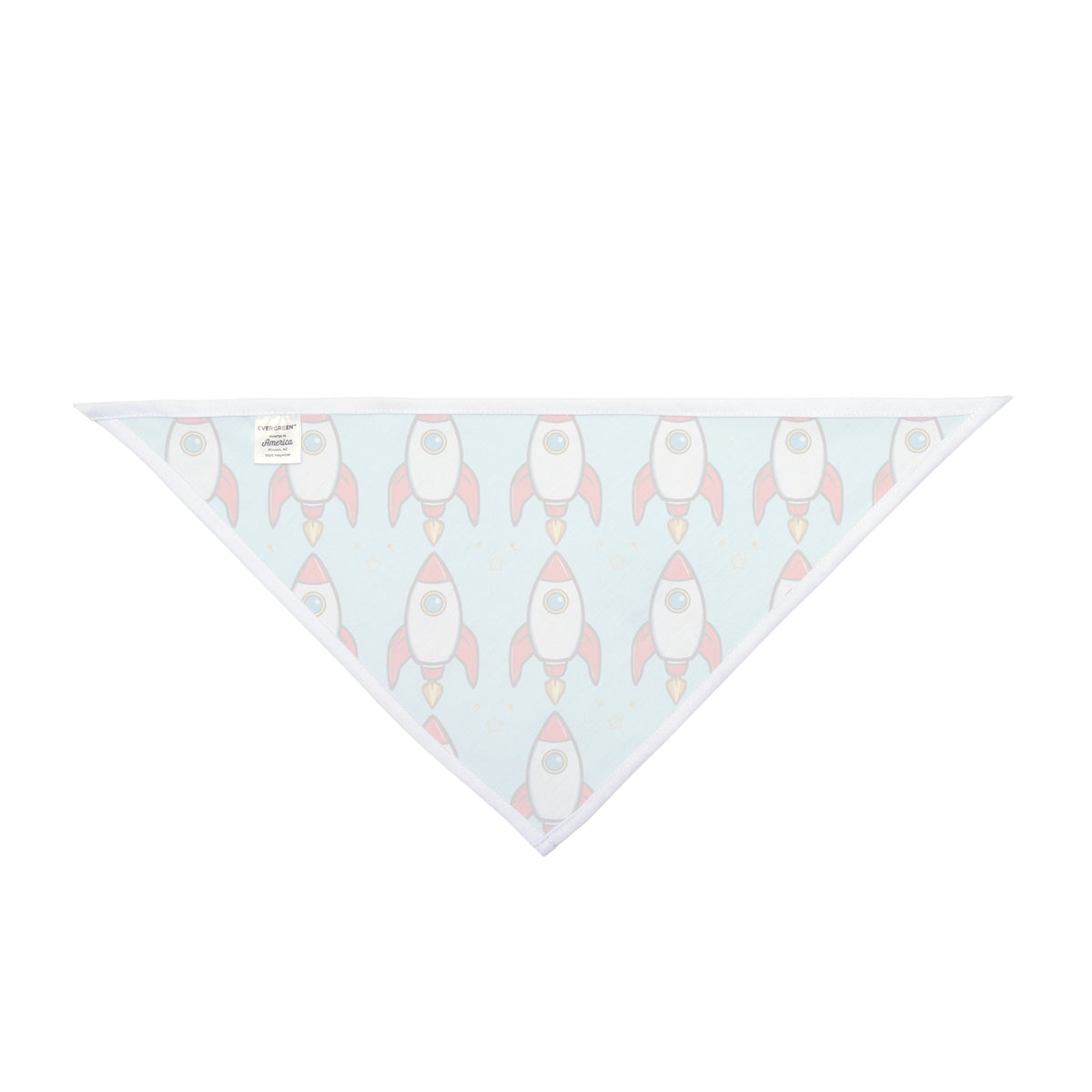 Big Brother Dog Bandana – Rocket Ships and Stars – photo 2