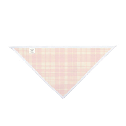 Fall Dog Bandana – Orange Flannel Plaid – photo 2