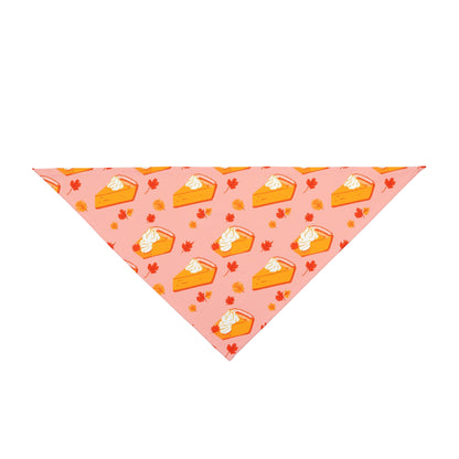Thanksgiving Dog Bandana – Pumpkin Pie and Autumn Leaves