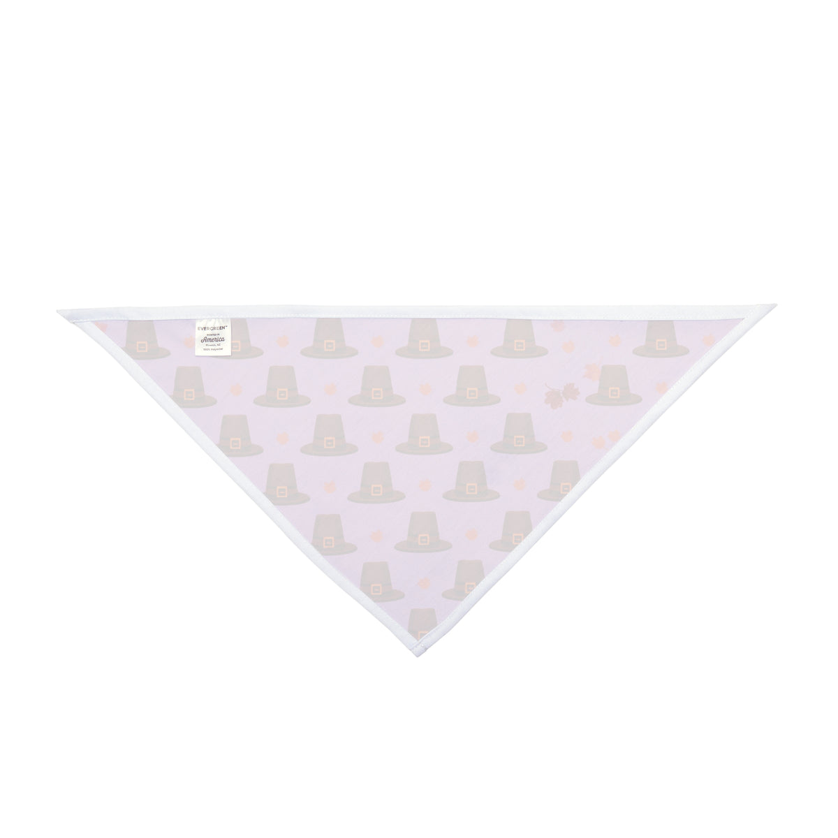 Thanksgiving Dog Bandana – Pilgrim Hats and Leaves – photo 2