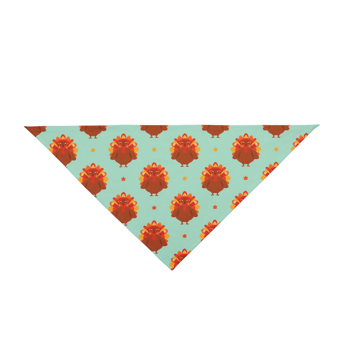 Thanksgiving Dog Bandana – Turkeys and Autumn Leaves