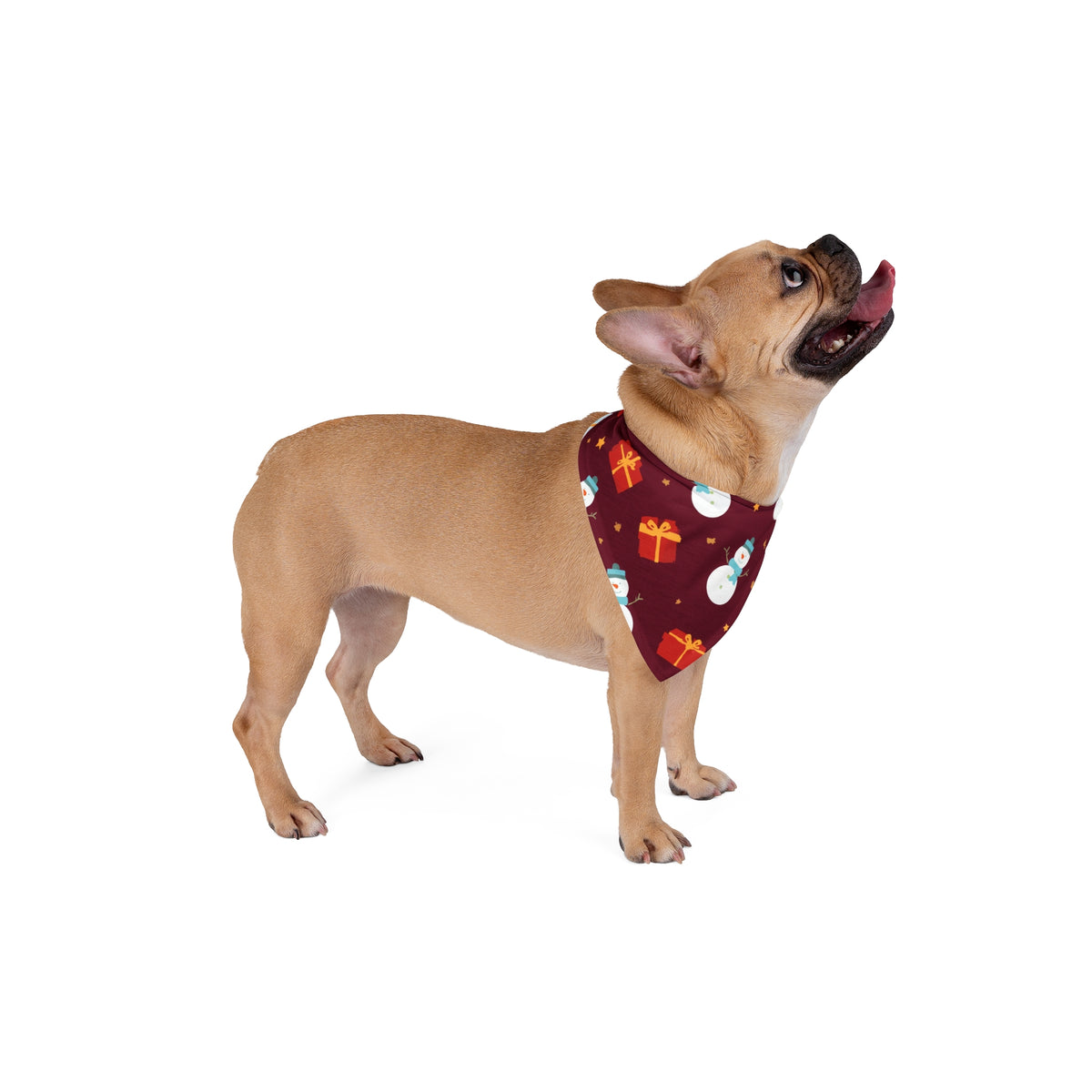 Dog Christmas Bandana – Gifts, Snowmen and Stars
